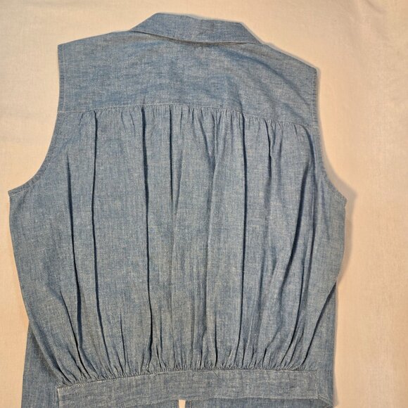 USA Vintage PUSSER'S WEST INDIES Y2K RARE Blue Sleeveless Cropped Top Size S. - Picture 8 of 16